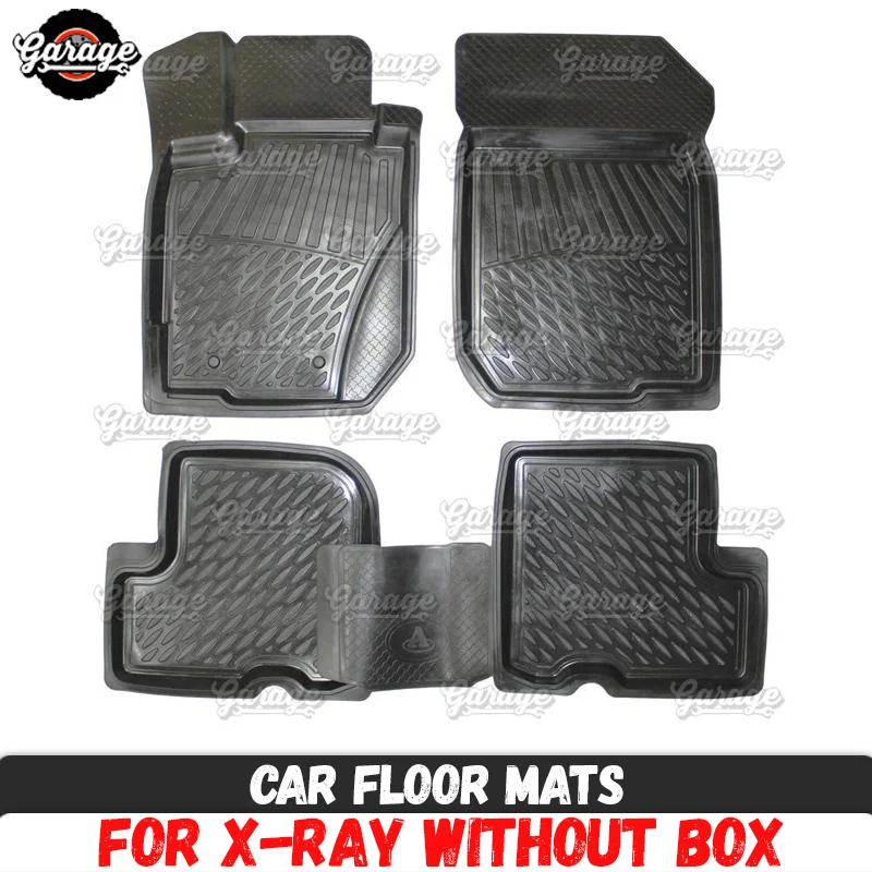 Auto podlahové rohože pre Lada X-Ray - gumené 1 sada / 4 ks alebo 2 ks príslušenstvo chrániť koberce auto styling dekorácie