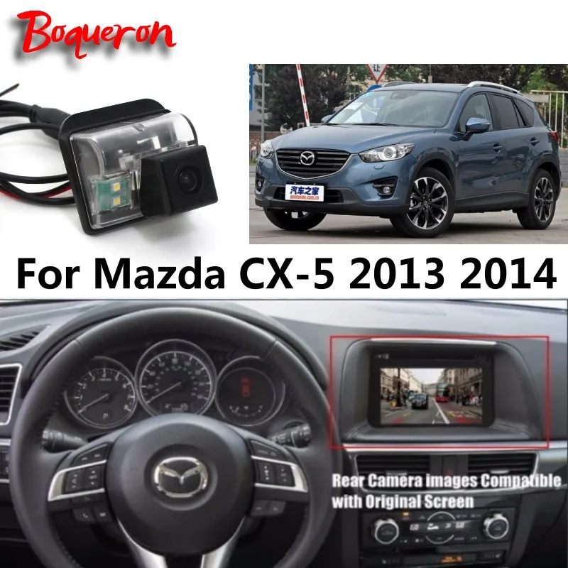 Auto Spätné Kamery, Pripojenie Originálneho Obrazovky Pre Mazda CX5 CX-5 CX 5 2013 rok Zadnej strane Záložný Fotoaparát RCA Konektor pre Adaptér