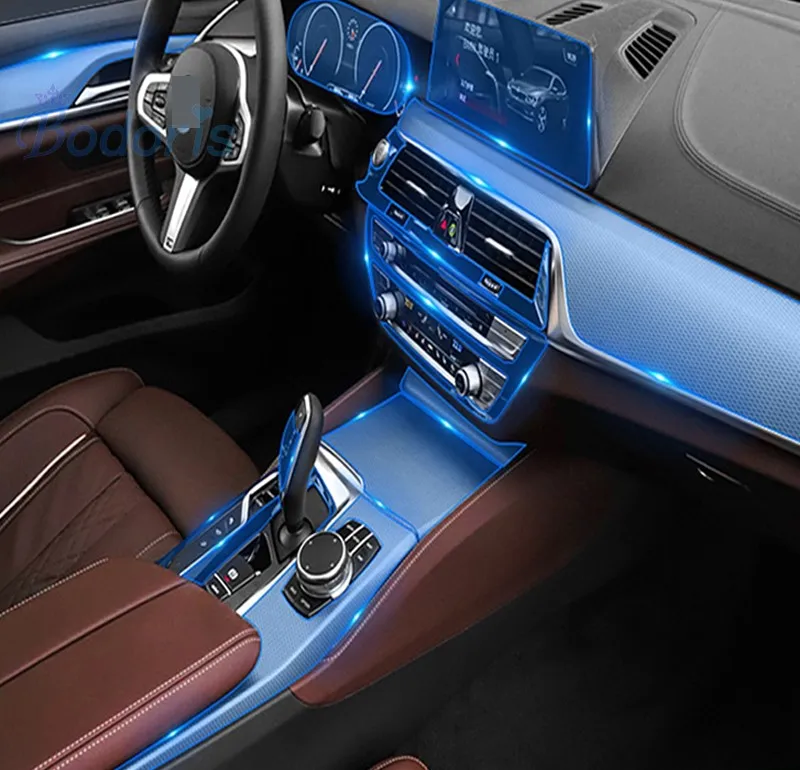 Auto stredovej Konzoly AC Interiér Navigácia Transparentné TPU Chránič Film nálepka Pre BMW X3 X4 F25 F26 G01 G02 2011-20 Príslušenstvo