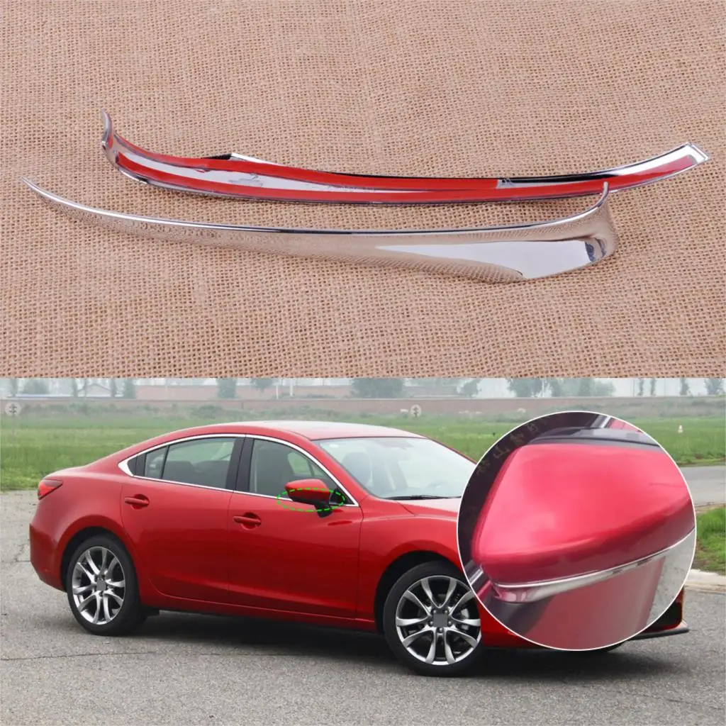 Auto styling 2ks ABS chrómované Spätné Zrkadlo Pokrytie Výbava vhodné pre Mazda 6 Atenza 2016 2017