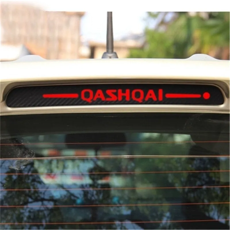 Auto styling Auto Uhlíkových vlákien vzor vysoké zadné brzdové svetlo dekoračné patch pre Nissan Qashqai j11 2008-