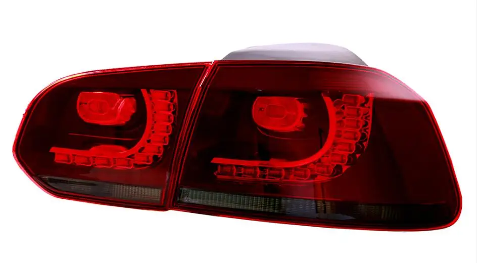 Auto styling Auto zadné Svetlo Montáž Pre VW GOLF6 na obdobie 2008-2013 mk6 R20 Brzdové Svetlo tečúcej vody, blikanie S Otočením Signálneho Svetla