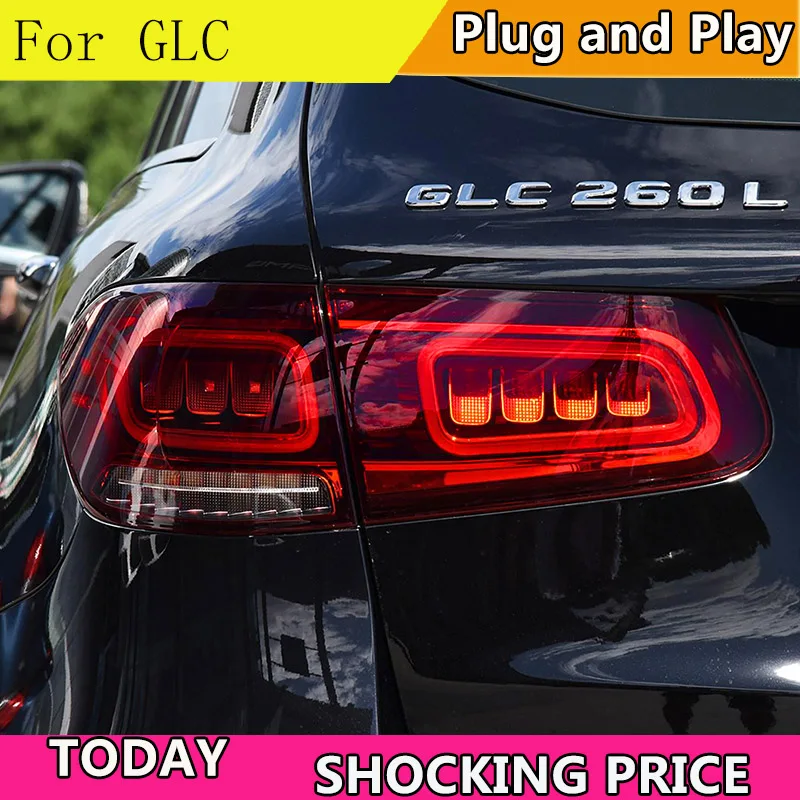 Auto Styling pre Mercedes-Benz GLC LED zadné svetlo na čítanie pre GLC260L GLC300 led zadné lampy OEM verzia led zadné lampy