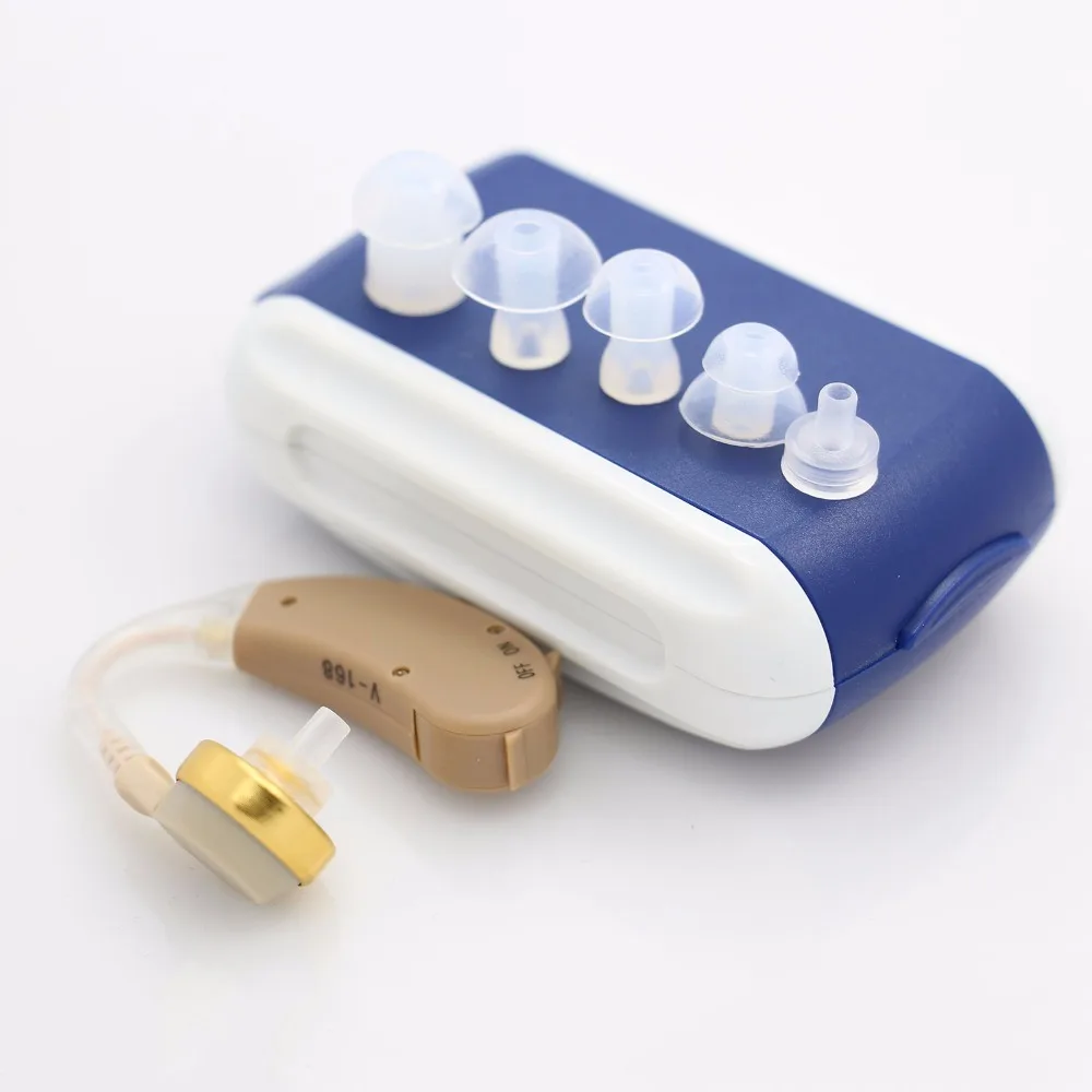 AXON V-168 Mini a Pohodlné sluchadla Nepočujúcich Pomoci Zvuk Audiphone Hlas Zosilňovač s 5 mäkké ušné plug aparelho auditivo