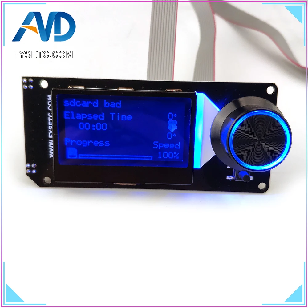 B Typ MINI12864LCD Obrazovka RGB podsvietenie Biele mini 12864 Smart Display Podporu Marlin DIY SKR SD 3D Tlačiarne Časť