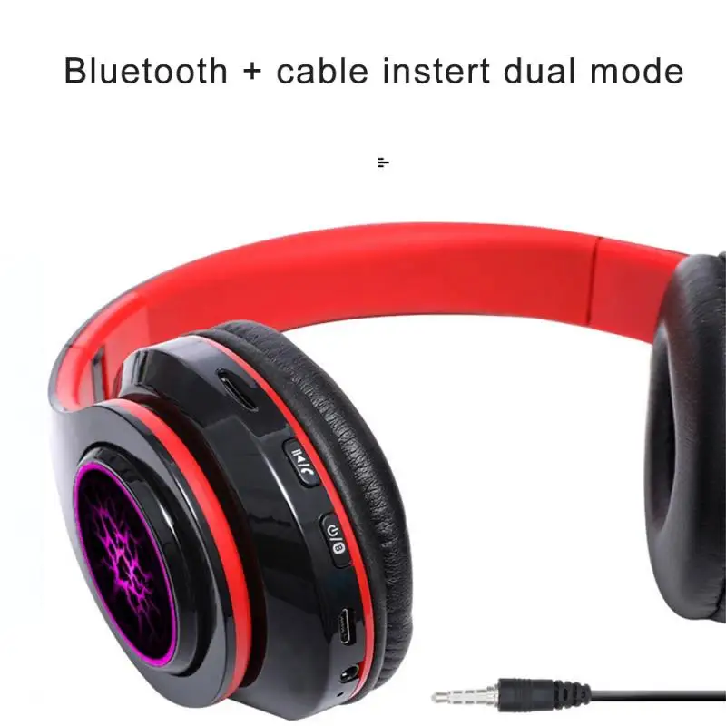 B39 pre Slúchadlá, LED Ľahký Bezdrôtový Headset, Športové Bluetooth Slúchadlo Subwoofer Univerzálne Skladacie Slúchadlá