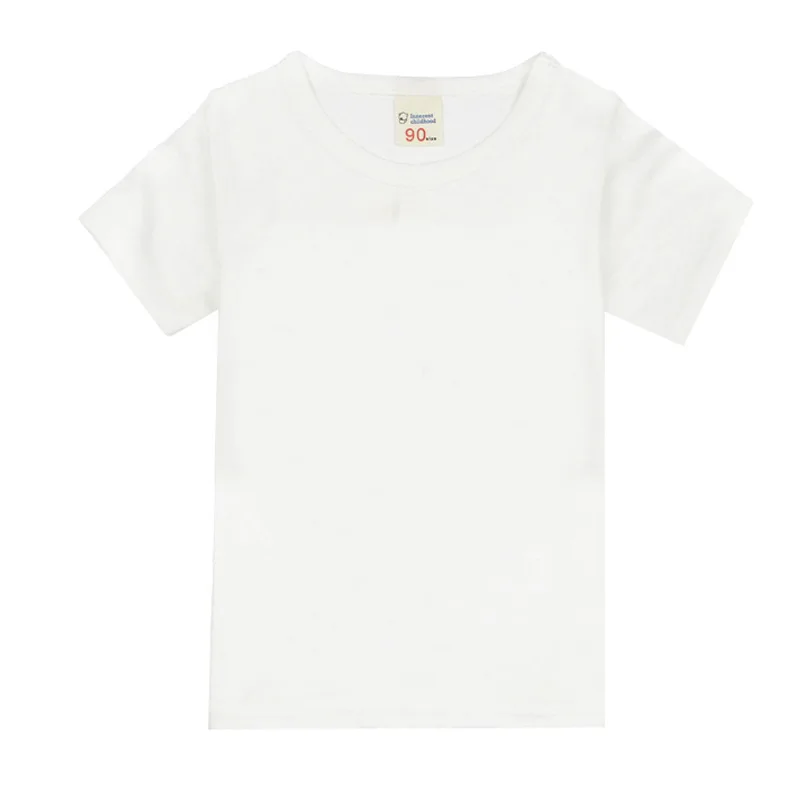 Baby Boy Pure Color T-shirt 2020 Lete Chlapec Dievča Oblečenie Detí Krátke Rukávy Bavlna Biela T-košele, Topy T Shirt Deti