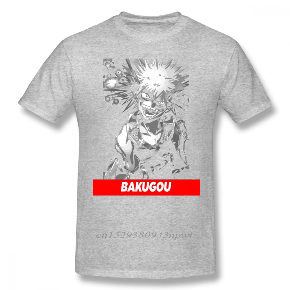 Bakugou T Shirt Bakugou Boku Č Hrdina Academia T-Shirt Streetwear Plus veľkosť Tee Tričko Úžasné Muž Krátke Rukávy Tričko Tlač