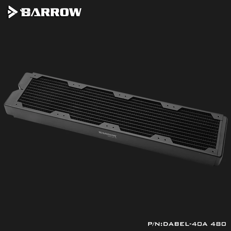 Barrow Meď Radiátor 40 mm, Hrúbka 12 Obehu vodných Cestách, Vhodné Pre 120mm Ventilátory, Dabel-40a 480