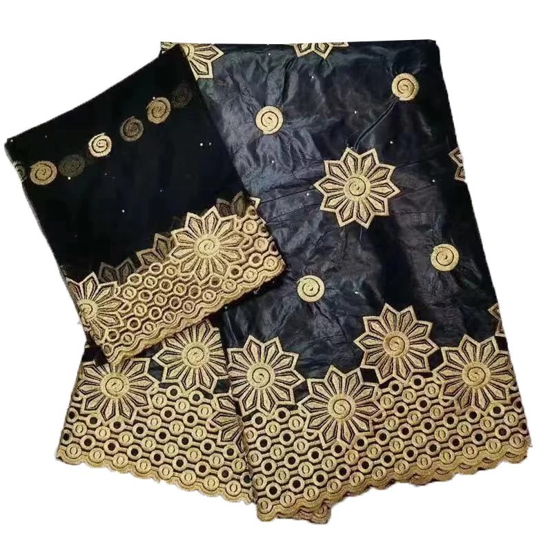 Bazin výšivky, čipky korálkové diy afrike textílie Africkej ženy oblečenie guinea brocade textílie nigérijský gele headtie 5+2yards/veľa