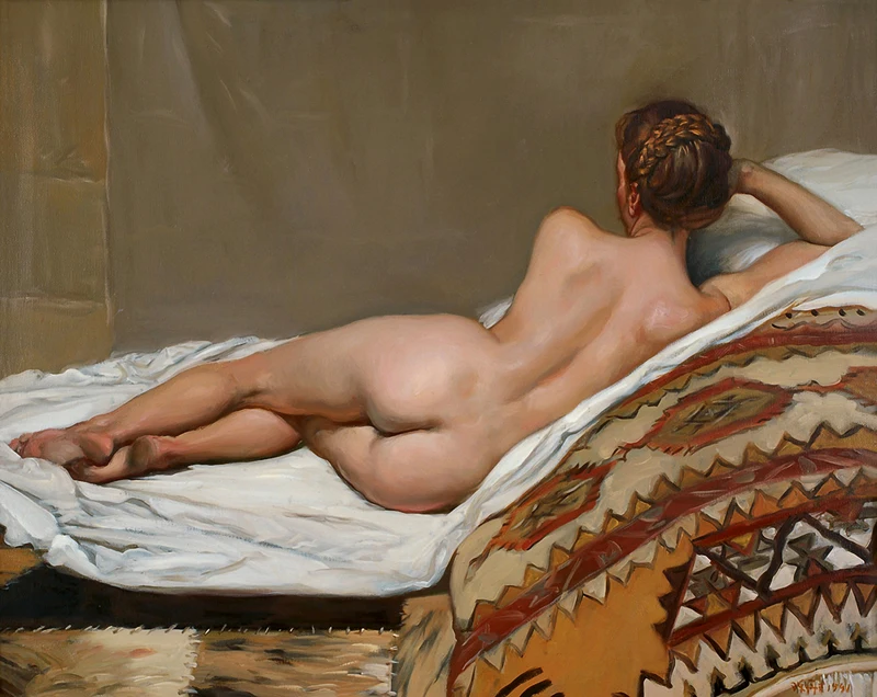 Bez rámu klasická údaje nahé umenie realistický nahá dievčina, olejomaľba na plátne potlače tlačené na bavlnené umeleckou výzdobou obrázok