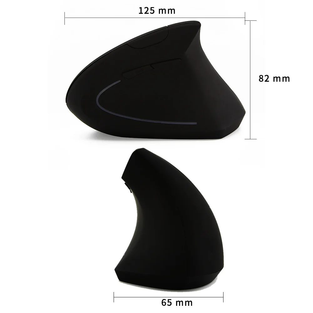 Bezdrôtová Myš Ergonomický Vertikálne Herných Myší 1600 DPI 2,4 GHz Optický Počítač Mause S Bluetooth 4.0 Adaptér Pre PC