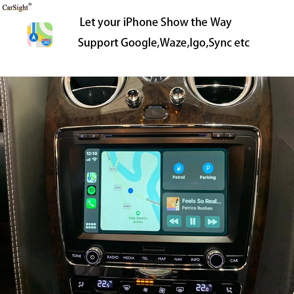 Bezdrôtové Apple CarPlay Retrofit Android Auto Displej Telefónu Zrkadlo Riešenie pre Bentley Continental GT /Flying Spur OE Infotaiment
