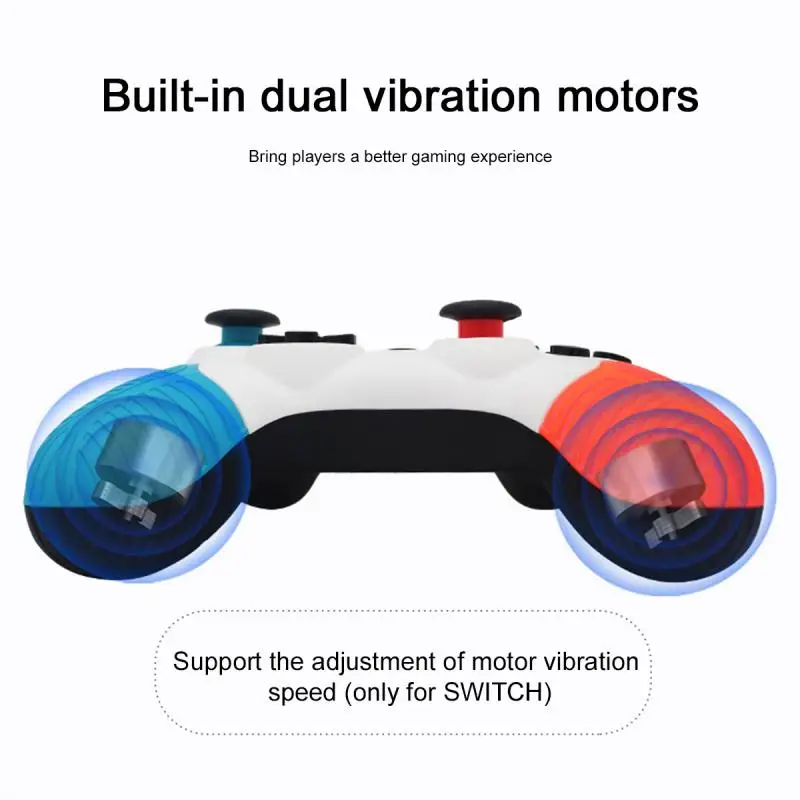 Bezdrôtové Bluetooth Gamepad S Duálne Vibrácie Motora, Turbo Funkcia Motion Kontroly Na NS-Switch Hra Ovládač Radiča