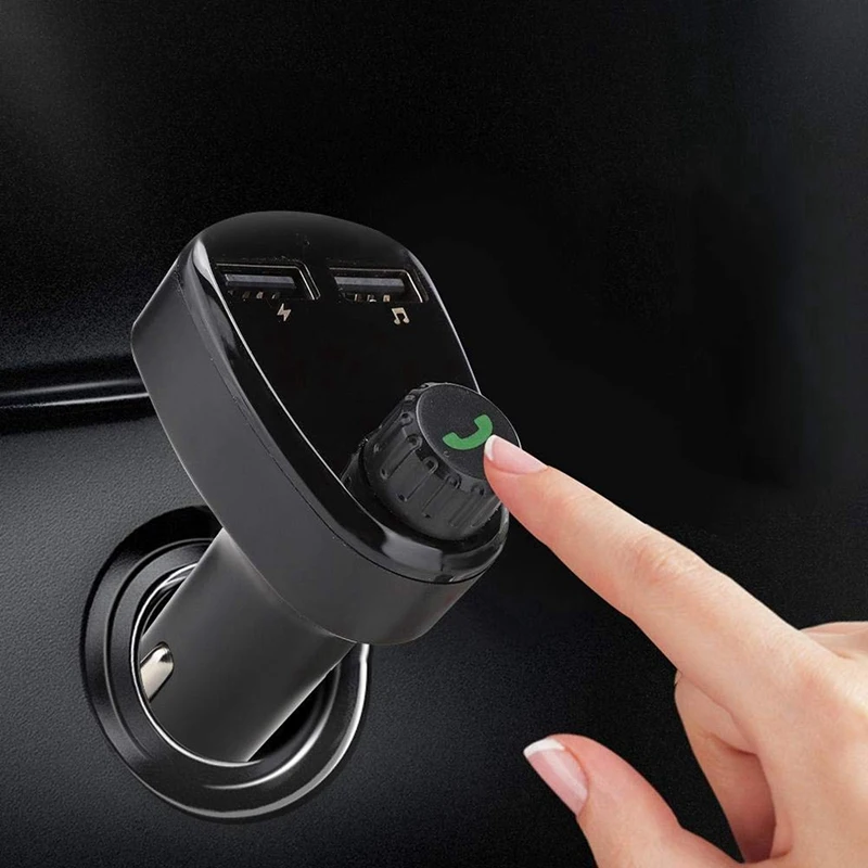 Bezdrôtové pripojenie Bluetooth FM Handsfree Súprava Dvojitý USB Nabíjačka do Auta MP3 Prehrávač, Rádio Automotivo Napätie Monitorovanie