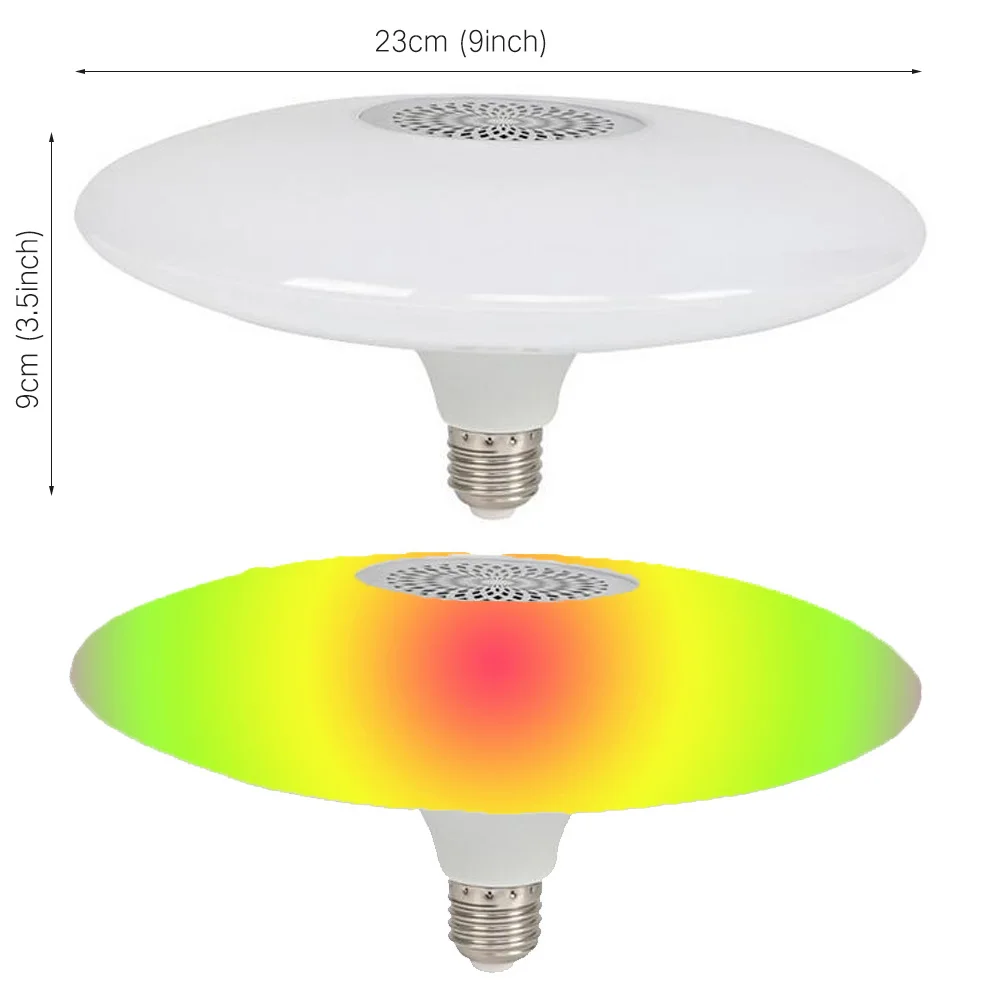 Bezdrôtové RGB Audio Svetlo E27 LED Stropné Svietidlo Žiarovka Bluetooth Reproduktor Domácej Strany Smart Led Svetlo, Hudobný Prehrávač S Diaľkovým ovládaním