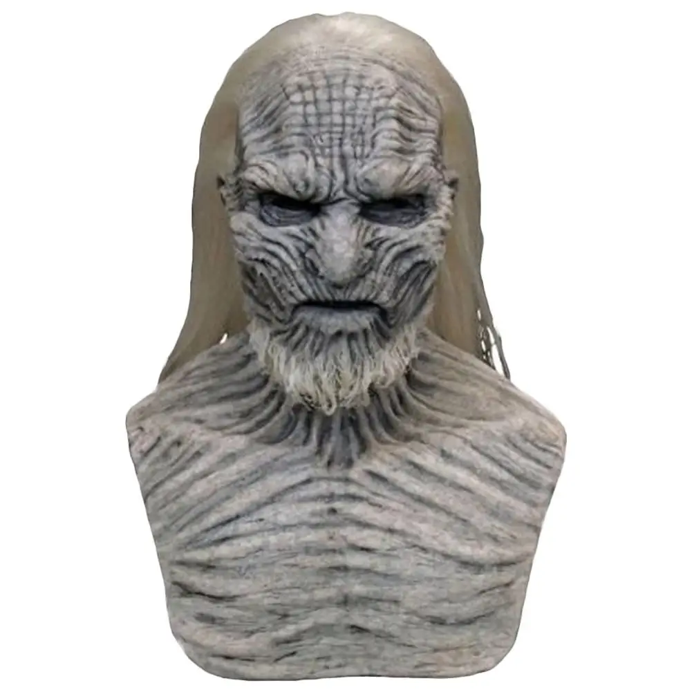 Biela Chodci Cosplay Maska Hráč z Thron 8 Strašidelné Noci Kráľ Zombie Latexové Masky Halloween Party Kostým, Rekvizity