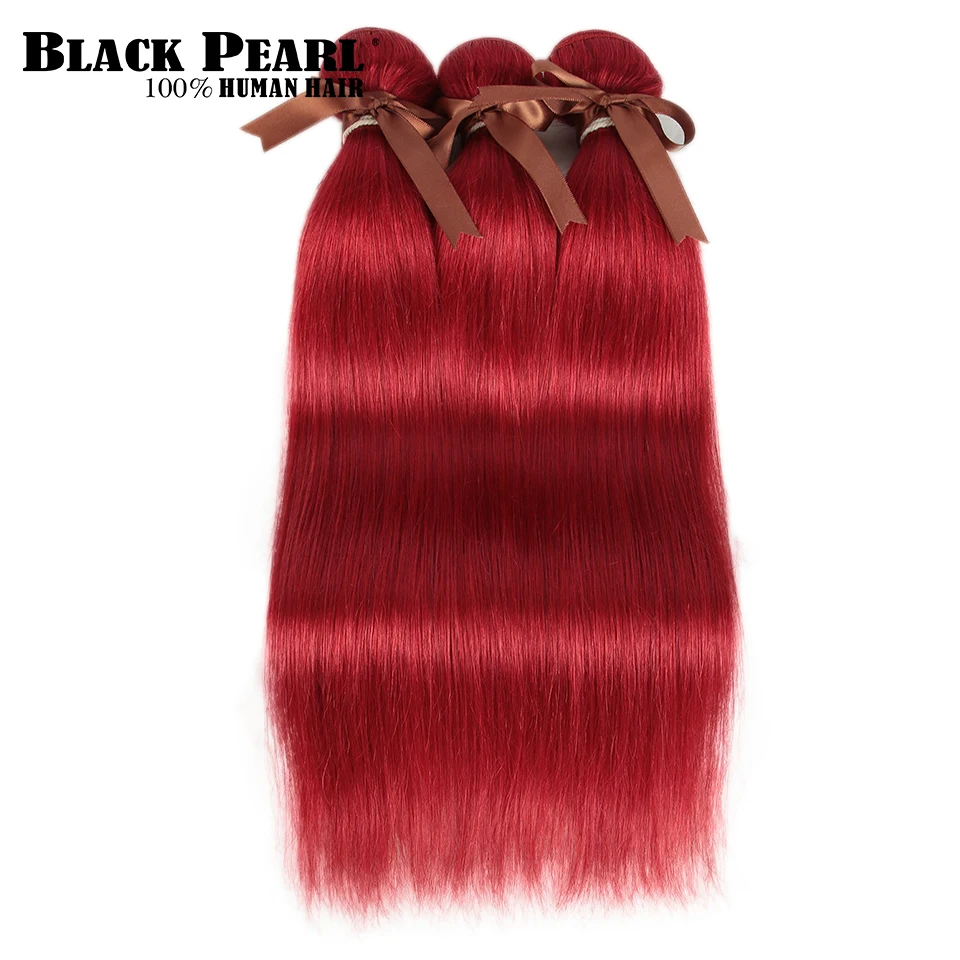 Black Pearl Brazílsky Rovné Vlasy, Tkať Zväzky Ľudské Vlasy Rozšírenie Dodávateľov 8 Až 28 Palcové Remy Červené Ľudské Vlasy Zväzky