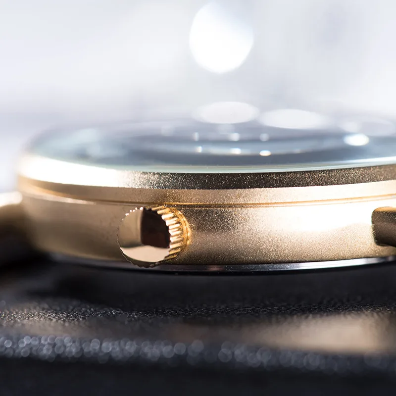BOBO VTÁK Luxusné Hodinky Drevené Auto Dátum Zlatý Kov Náramkové hodinky pre Mužov Vianočný Darček s Box relogio masculino
