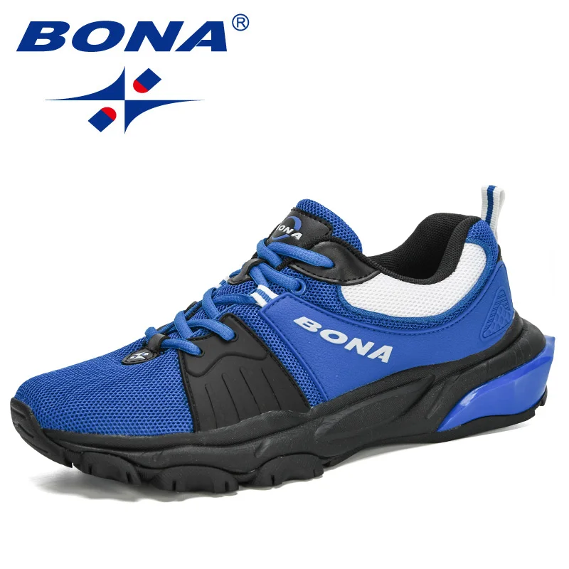 BONA 2020 Nových Dizajnérov Oka Ľahké Tenisky Muži Móda Bežné Topánky na Voľný čas, Obuvi Človeka Vonkajšie Vychádzkové Topánky ComfortableShoes