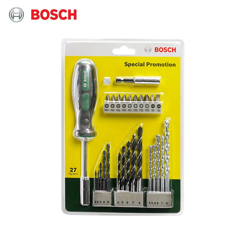 Bosch 26 drill bit nastavený + ručného náradia mix (27 dielna sada) kolo drieku vrtáka mix nastaviť