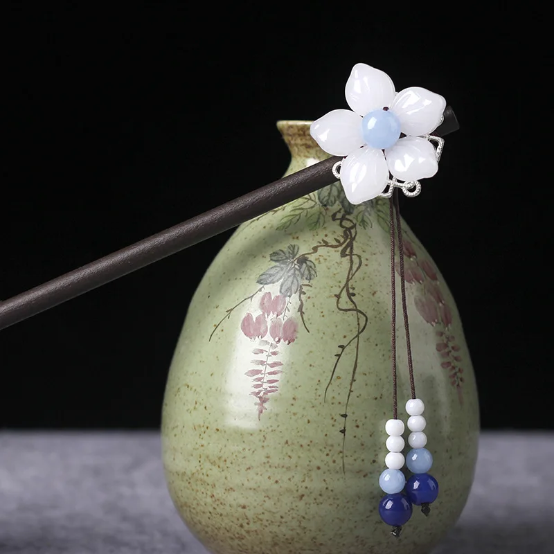 BYSPT Roztomilý etnických vlásenky pre ženy zliatiny zinku kvet palice kúzlo arnament vintage šperky 2018