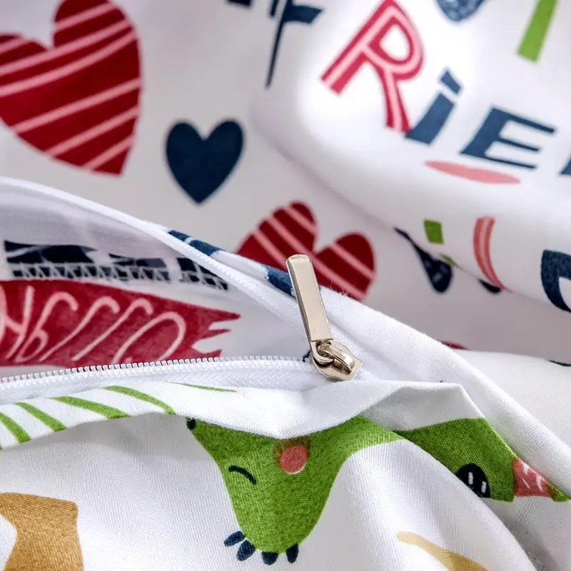 Bytový Textil Cartoon Dinosaura posteľná bielizeň Sady Detí Beddingset Posteľná Bielizeň Perinu obliečka na Vankúš/posteľná Sady #s