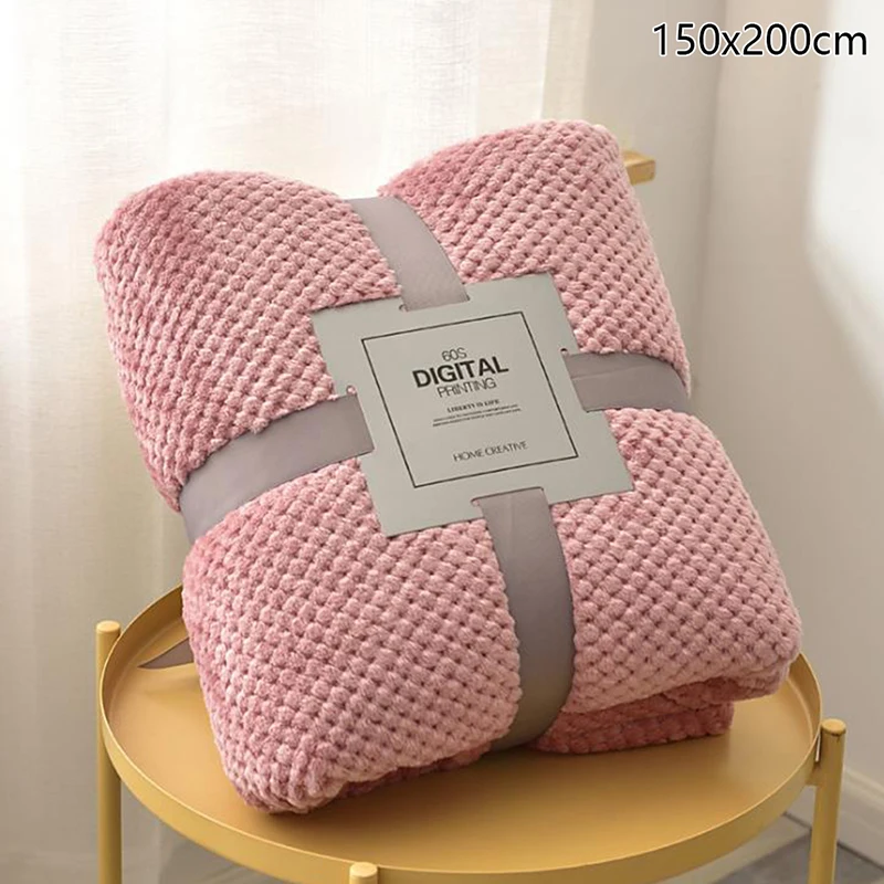 Bytový Textil polárnych mikrovlákna deku pokrytie posteľ veľké hrubé rúna hodiť gauč deka ružové malé deka