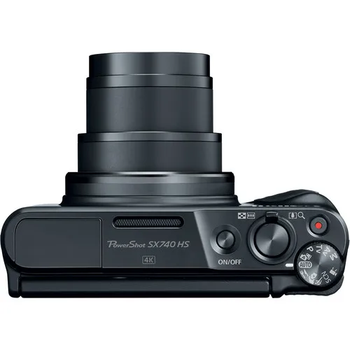 Canon SX740 PowerShot SX740 HS Digitálny Fotoaparát (Black) -40-násobným Zoom-4K Video -WiFi