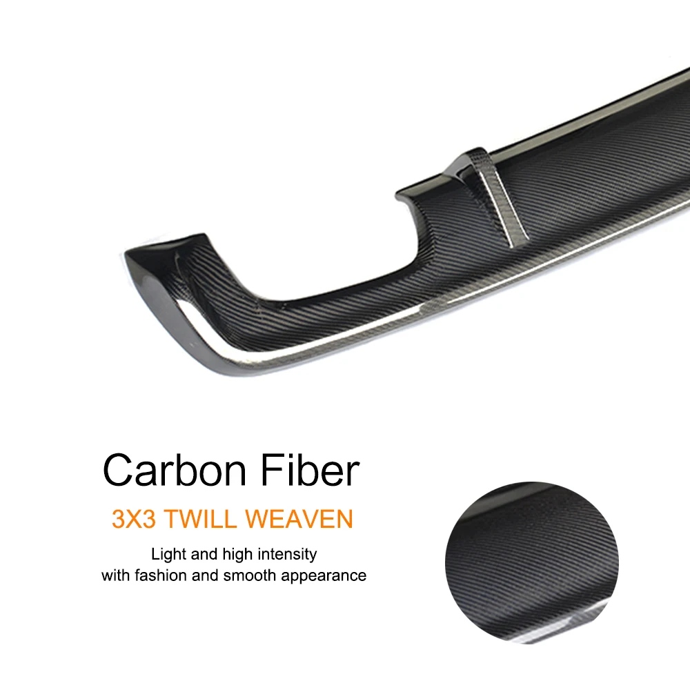 Carbon Fiber / FRP Zadný Difúzor Pery Nárazníka Stráže Spojler na Audi A3 Štandardná Sedan 8V 4 Dvere 2013 - 2016