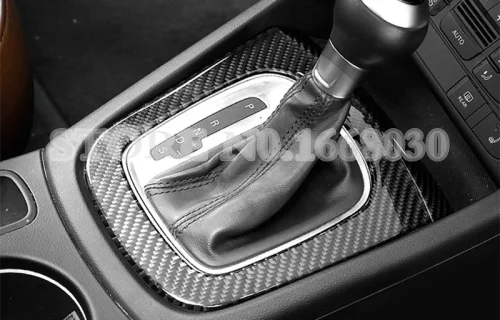 Carbon Fiber Konzoly Radenie Box Rám, Kryt Výbava Pre Audi Q3 8U 2012-2017 2 ks Auto príslušenstvo interiéru Auto dekorácie