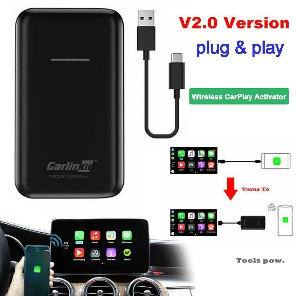 Carlinkit Apple CarPlay IOS 13 Bezdrôtový Carplay Aktivátor pre Audi Porsche WV Volvo Auto Bezdrôtové Adapte Carplay Auto