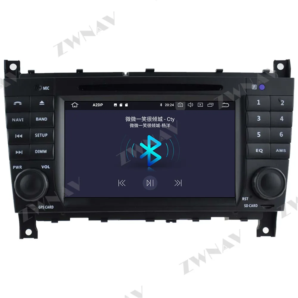 Carplay IPS 2Din Android 10 Obrazovky Pre Benz, C-Trieda W203 2004 2005 2006 2007 Auto Audio Rádio Stereo Multimediálny Prehrávač Vedúci Jednotky