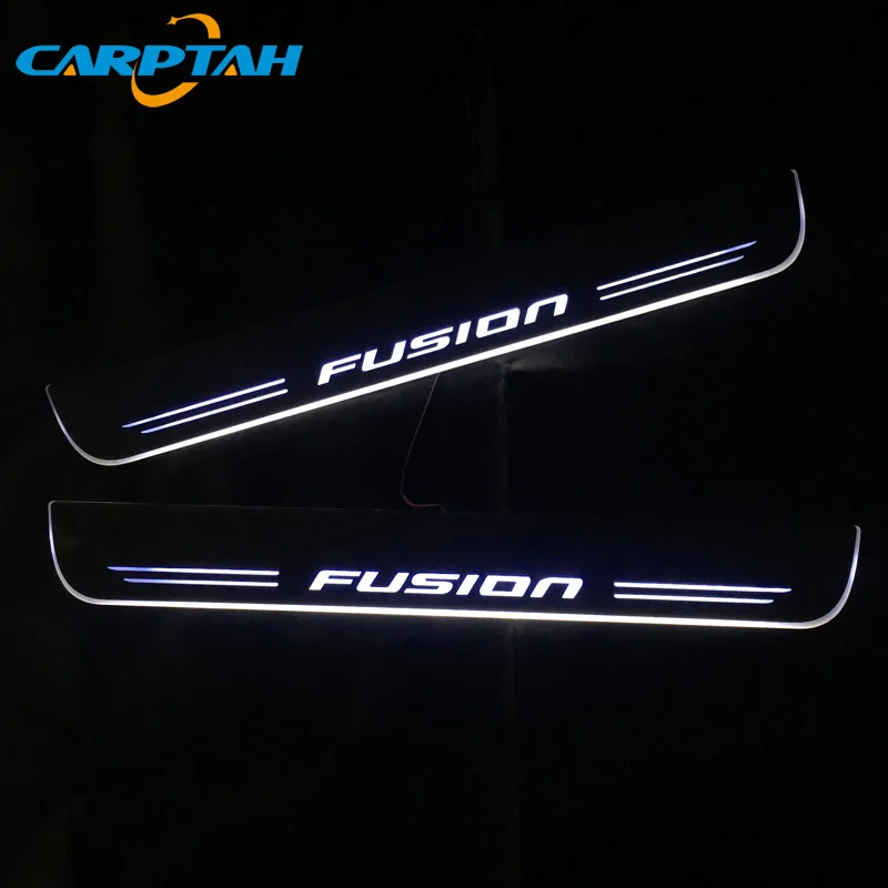 CARPTAH Pohybujúce sa LED Svetlo, Dvere, Parapetné Šúchať Doska Cesta Dynamické Streamer Svetlo Na Ford Fusion 2013 - 2018 2019