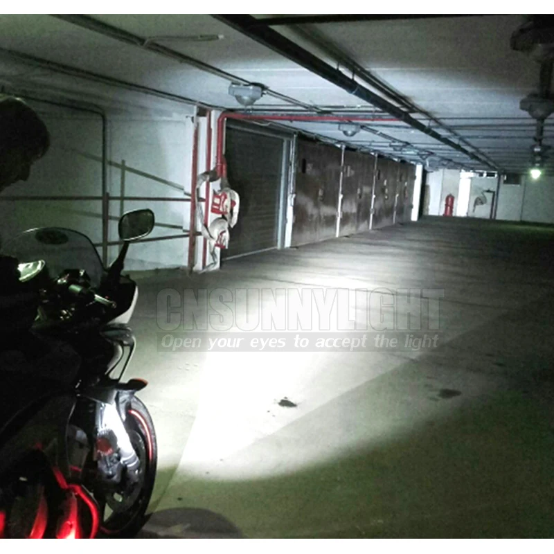 CNSUNNYLIGHT Motocykel LED Reflektor Pozornosti 18W 2700Lm Super Jasné Biele Moto Hmly DRL Svetlomet Lov Jazdy Bodové Svetlá