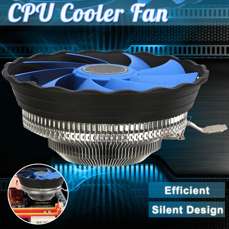 CPU Chladič Led Desktop PC Počítača Cpu chladenie, Tichý chladič Prípade Ventilátora Regulátor Pre 775/115X, AMD FM1/AM3+/AM3/AM2/940/939/754