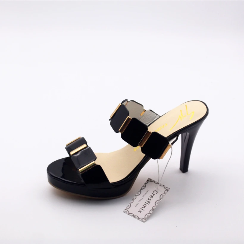 Cresfimix sandalias de mujer ženy móda super 9 cm vysokým podpätkom biele sandále lady roztomilý pohodlné pošmyknúť na čierne sandále a673