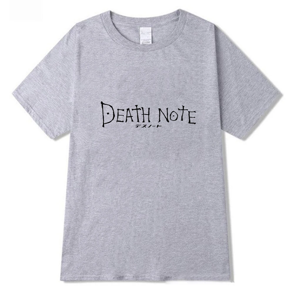 Death Note Logo T-shirt Letné Top Bežné Krátky Rukáv T Shirt