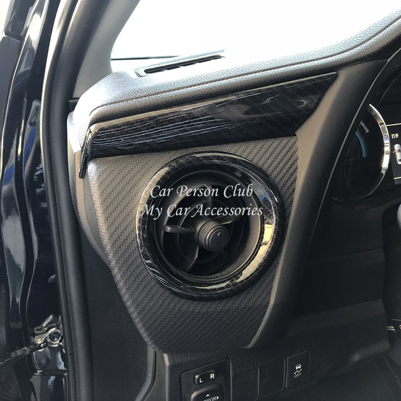 Dekorácie Interiéru Konzoly Strane Klimatizácia Zásuvky Otvor Kryt Rámu Trim Pre Toyota Corolla-2018 Chrome Auto Príslušenstvo