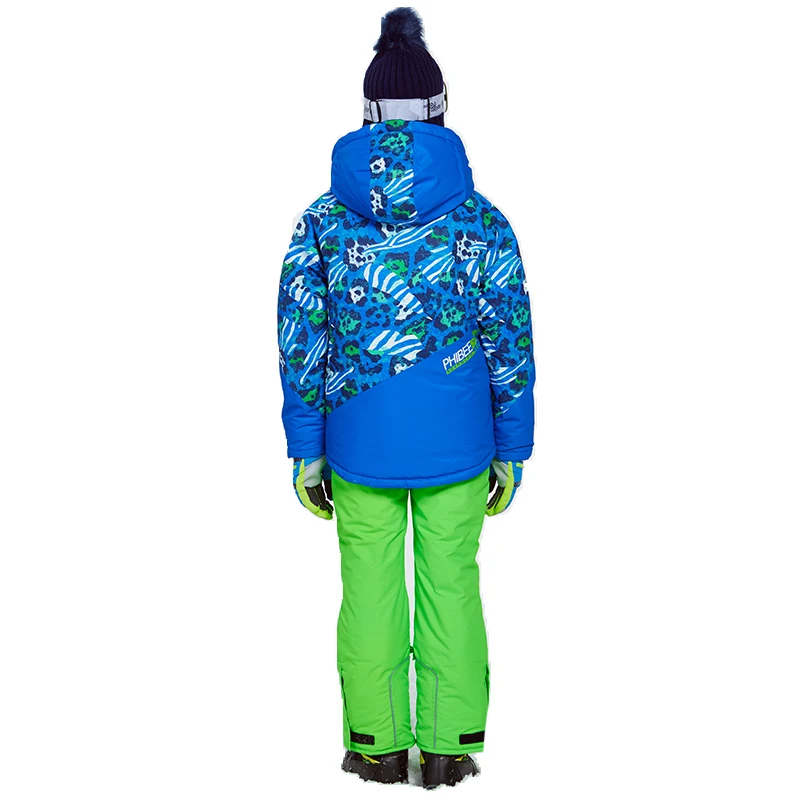 Detektor Zimné Zahustiť Chlapčenské Odevy exteriérová Sada Snowboard Ski Set Bunda, Nohavice Zimné Twinset Vhodné -20-30 stupeň