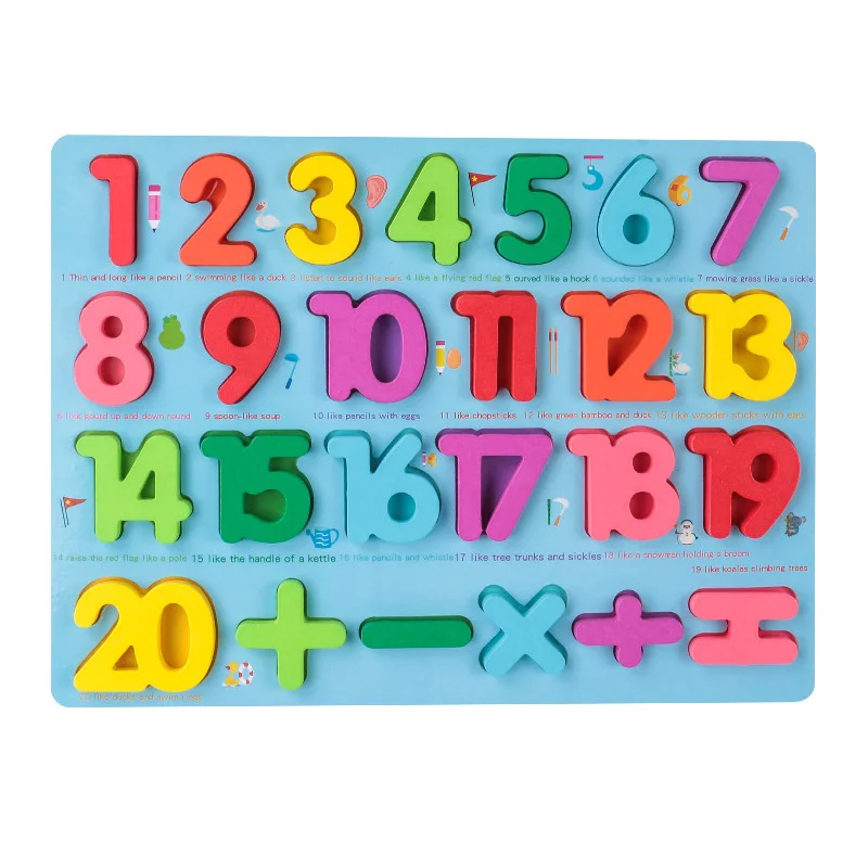 Deti 3D Drevené Puzzle Farebné Hračky Číslo Listu Geometrie Tvaru Poznania Pochopiť Rada Skoré Vzdelávanie Vzdelávacie Hračka Montessori