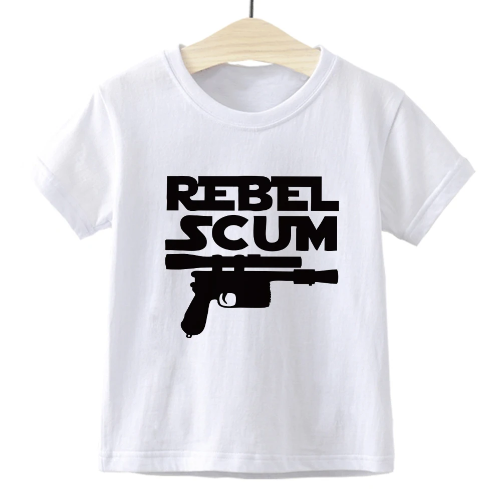 Detské oblečenie mandalorian karikatúra tlače chlapec T-shirts roztomilý dievča vrchole letné all-zápas bežné deti oblečenie Star Wars tričko