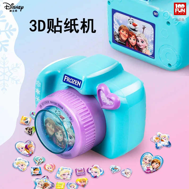 Dievčatá Disney mrazené 2 magic 3D nálepky stroj ručné DIY výroby domáce tvorivé tlačiareň dievča hračky