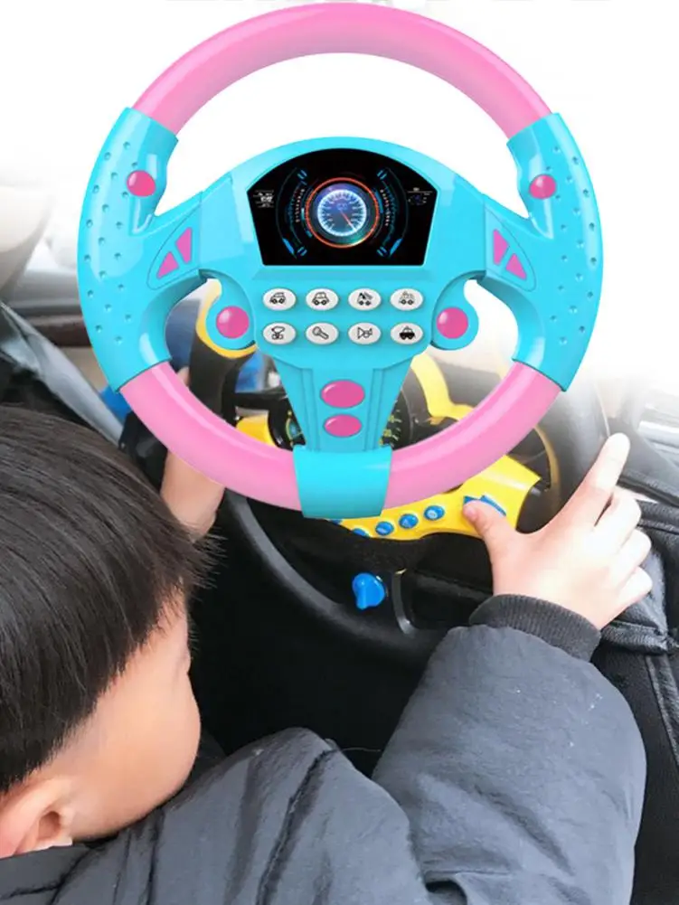 Dieťa Elektronických Zvukových Volant Simulované Racing Driver Zvuk Prehrávač Nástroj Auto Domov S Dvojakým Použitím Volant Vianočné Hračky