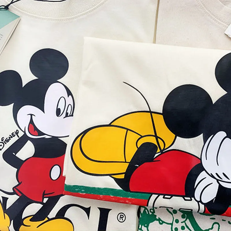 Disney 2020 T-shirt Ženy Cartoon Mickey Minnie Mouse Ženy Krátkeho Leta, Pravidelné t Shirt O-Krku Biele Topy Tee Tričko Voľné Femme