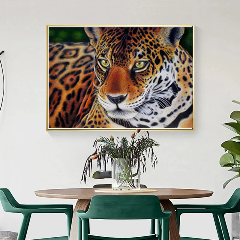 DIY 5D Diamond Maľovanie Leopardy Diamond Umenie Výšivky Plné Kolo/Štvorcových Vŕtať Zvierat Cross Stitch Ručné Remeselné Domova Darček