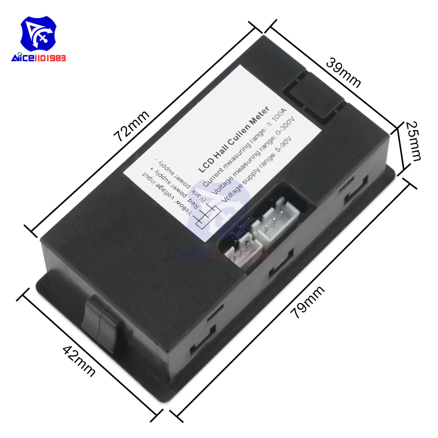 Diymore Multimeter 100A 200A 400A STN LCD Digitálny Hale Cullen Merač Napätia, Prúdu Energie Kapacita Batérie Tester w/ Cievka