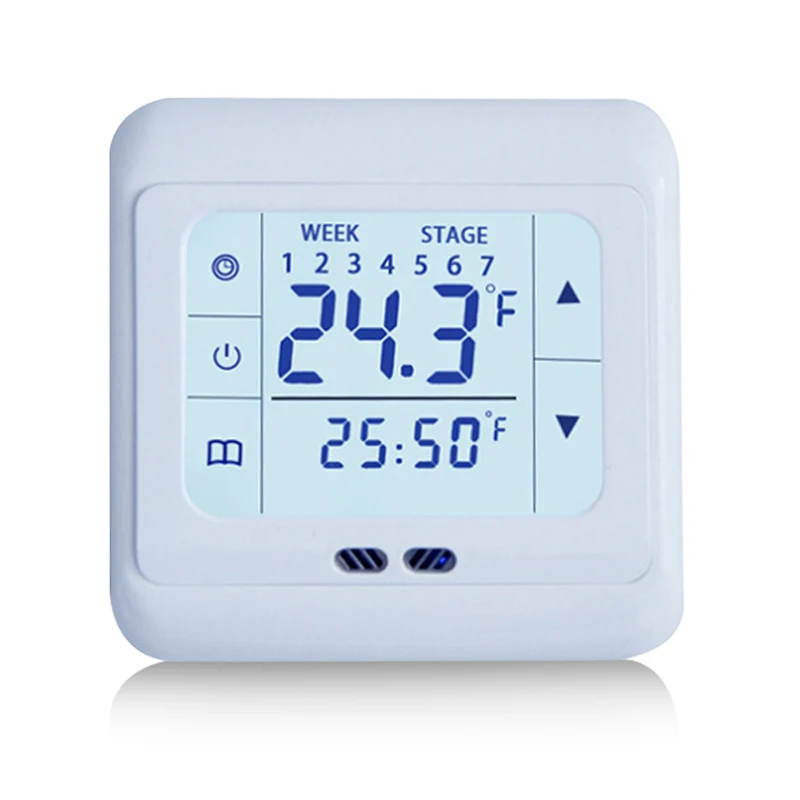 Domov Thermoregulator Dotykový Displej Kúrenie Termostat Pre Teplé Podlahové Elektrické Kúrenie Regulátor Teploty