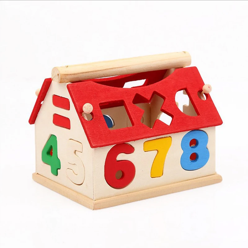 Drevené Geometrické Tvary Montessori Puzzle Triedenie Matematika Tehly Predškolského Vzdelávania Vzdelávacie Hra, Dieťa, Batoľa, Hračky pre Deti,