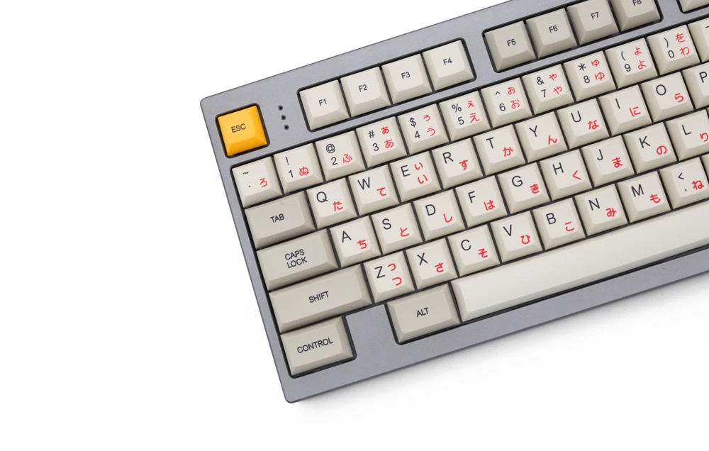 Dsa profil Farbivo Sub 1980 Keycap Nastaviť PBT plastové retro béžová pre mechanické klávesnice béžová šedá žltá gh60 xd64 xd84 xd96 87 104